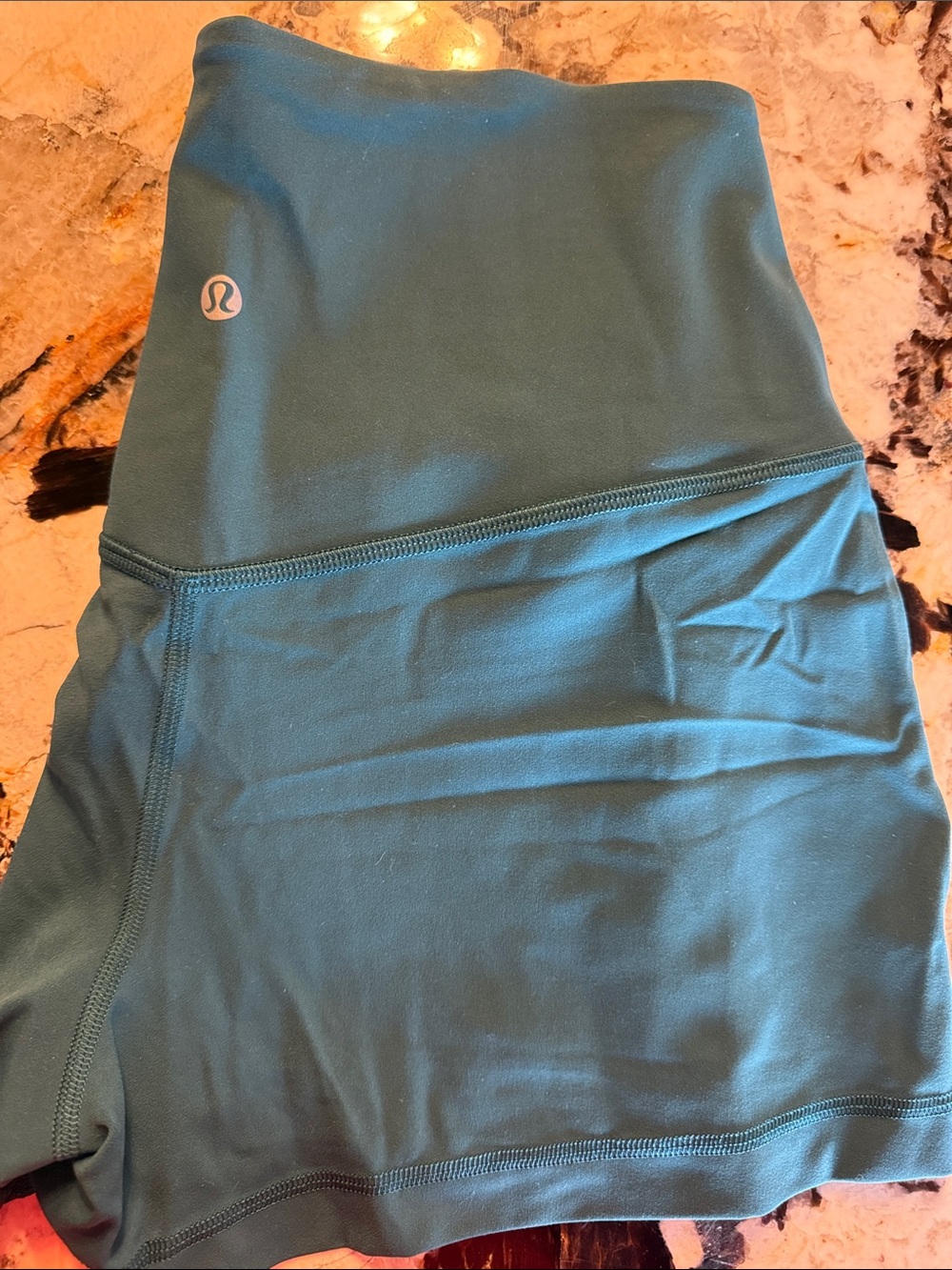 lululemon athletica Teal Blue High-Waisted Shorts